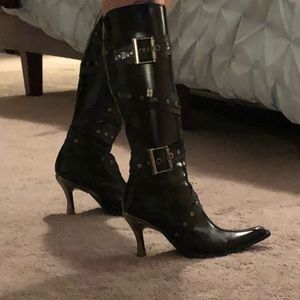 Gorgeous New Rock Leather Knee High Boots!!